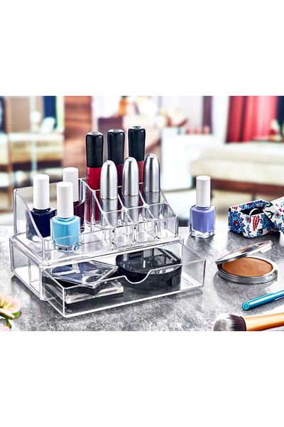 Lucena Pyramid Makeup Organizer with Drawers