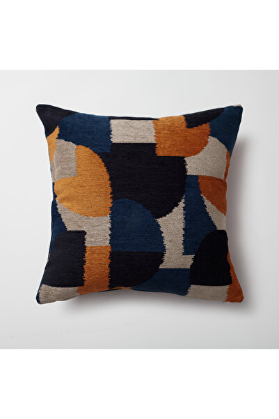 Fineroom Living أوتو" - وسادة رمي حديثة بنمط تجريدي مقاس 50 × 50 - برتقالية (...