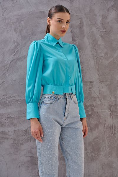 SHUGAA FEMEI POPLIN DESIGN BLUZ