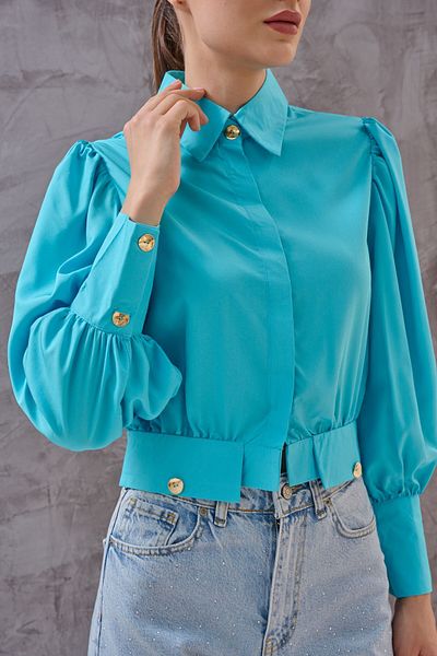 SHUGAA FEMEI POPLIN DESIGN BLUZ