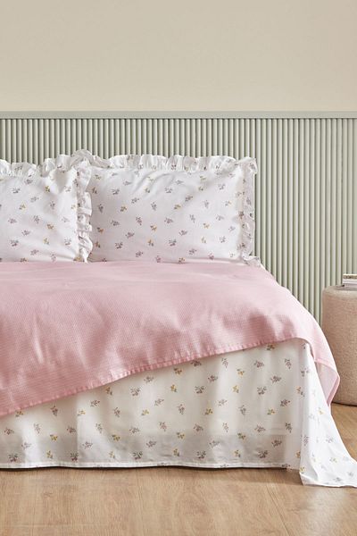 Karaca Home طقم ليديا بيكيه مزدوج - 100% قطن، مسحوق