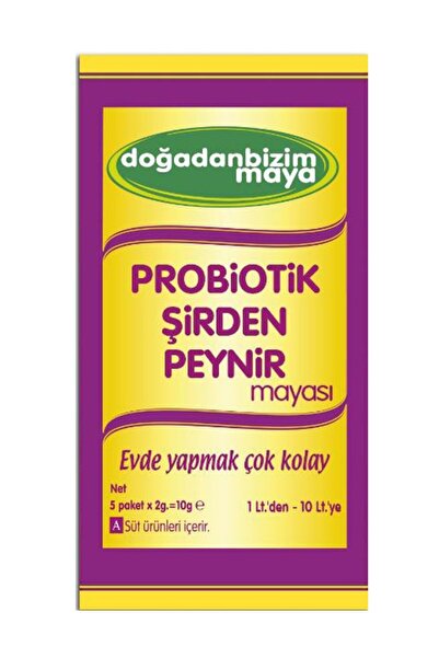 Doğa Doğadan Bizim Maya Probiotik Şirden Peynir Mayası 5 Saşe