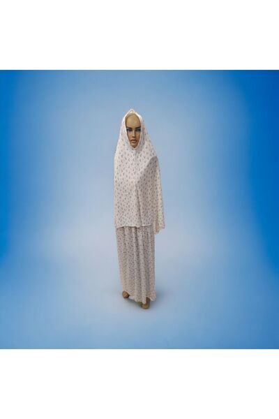 SEVA Μπλε Φόρεμα Προσευχής - Πρακτικό με Μαντίλι, Μεγάλο Μέγεθος, 2 Τεμάχια