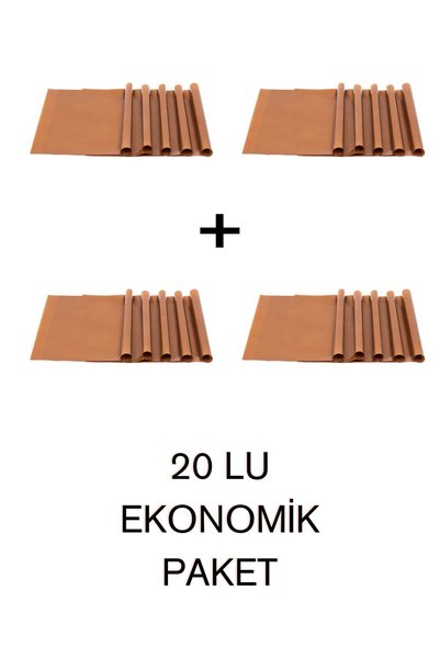 YYK YIKANABİLİR YAĞLI KAĞIT HEP PİŞİR 20 li Ekonomik Paket Yıkanabilir Yağlı Kağıt 33/40 cm