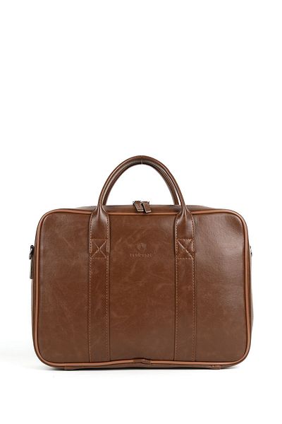 Sevinç Çanta Deridense Macbook Organizer - Χαρτοφύλακας Laptop 13" & 14" Tan