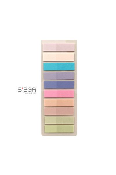 sibga tasarım Transparent Colored Postit Post-it Post ItBookmark Bookmark Postit Sticker Note Paper 200 Sheets