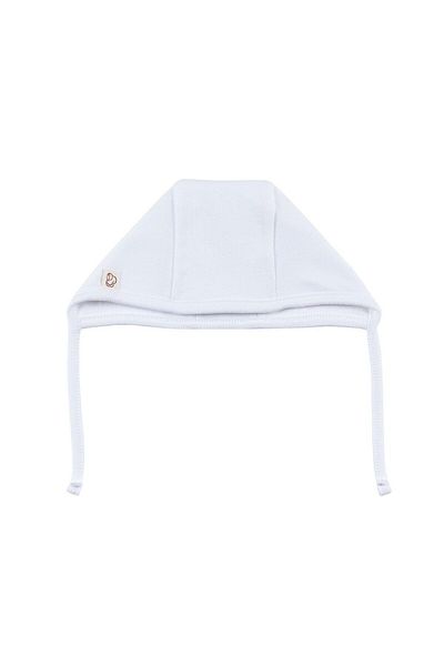 tinylamb Aber Organic Baby Hat White Color 2 Pieces 100% Cotton Baby Beanie