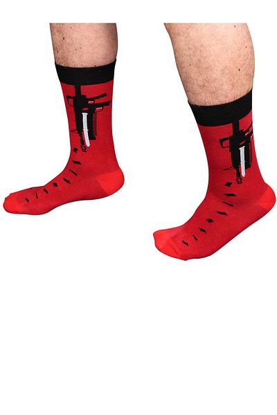 The Socks Company Ανδρικές Κόκκινες Κάλτσες 15kdcr112e-κόκκινες