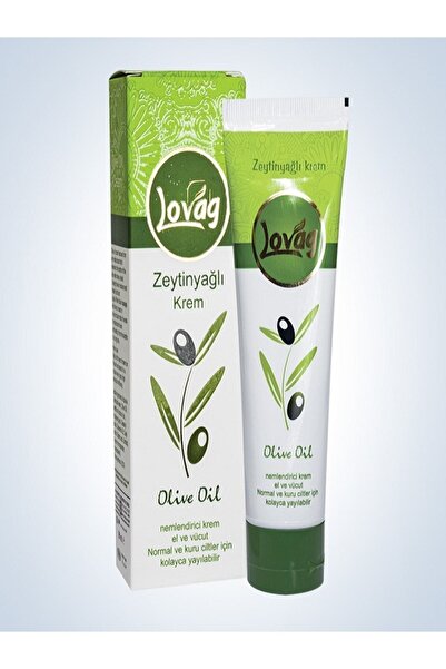 LOVAG 90 مل كريم مرطب بزيت الزيتون لتغذية البشرة لليدين والجسم