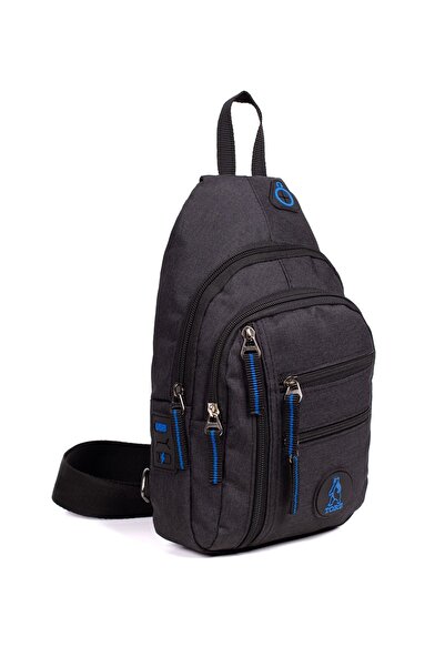 Torz Linen Men's Crossbody Bag Waterproof Chest Bodybag Backpack with Headphone Outlet