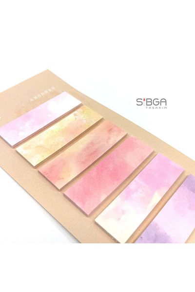 sibga tasarım Color Postit Post-it Post ItBookmark Bookmark Sticker Note Paper Paper Postit 120 Sheets