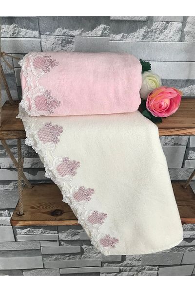 Çeyiz Bahçesi Πετσέτα Serimo Velvet 2 Pack