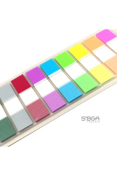 sibga tasarım Transparent Colored Postit Post-it Post It.Bookmark Bookmark Postit Sticker Note Paper 200 Sheets