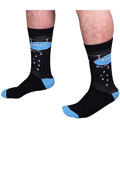 The Socks Company Ανδρικές μαύρες κάλτσες 15kdcr141e-μαύρες