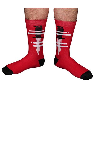 The Socks Company Ανδρικές κόκκινες κάλτσες 15kdcr121e-κόκκινες