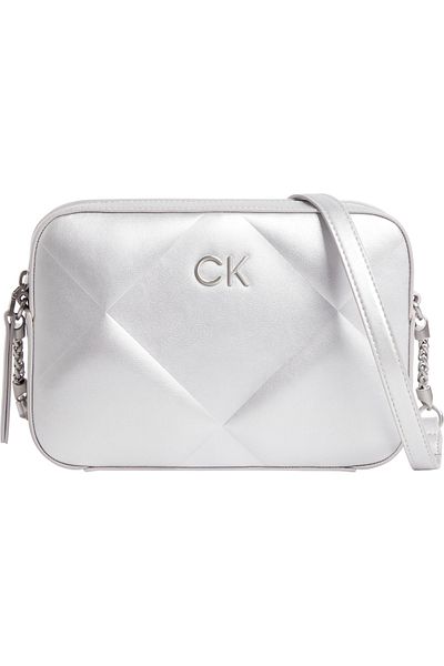 Calvin Klein RE-LOCK QUILT CAMERA BAG_MET