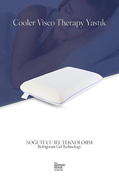 Britishome Bedding Cooler Visco Therapy Gel Perna
