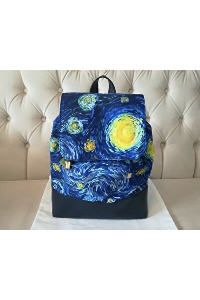 TALKING DREAMS Van Gogh Patterned Stylish Backpack
