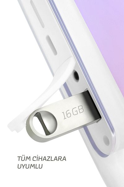 Maxron ذاكرة فلاش سعة 16 جيجابايت هيكل معدني، ذاكرة USB آمنة لنقل البيانات