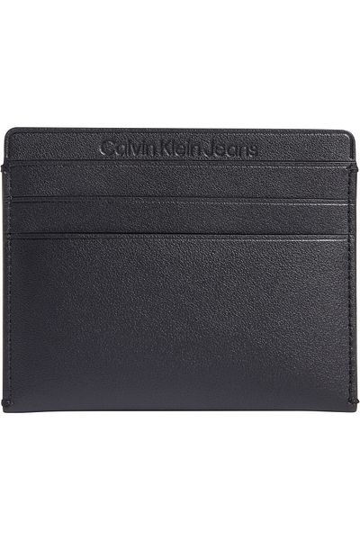 Calvin Klein Men's Slate Gray Lime Punch Card Holder - Smooth Surface, Multiple Card Slots K60k61198