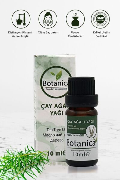botanica Çay Ağacı Yağı - Melaleuca Alternifolia - ( Kaş Ve Kirpik Bakımı ) C...