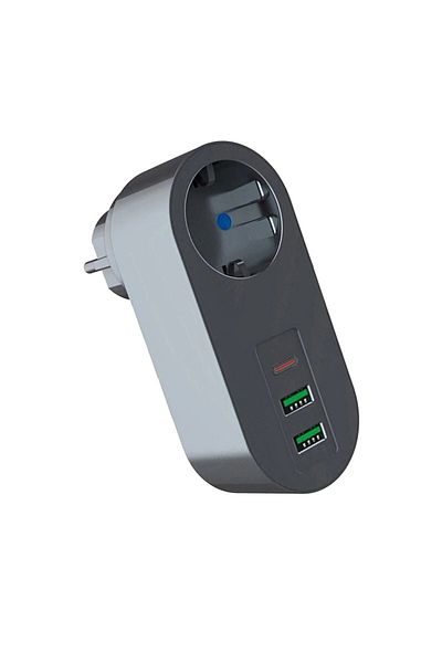 Tootech 2 USB, 1 Type-c Input Single Socket with Current Protection for Gaming Computers and Professional