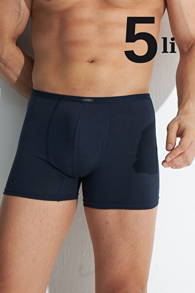 marmara qumasch Lacivet Men's Modal Boxer Shorts, Slim Waistband, 5-Pack