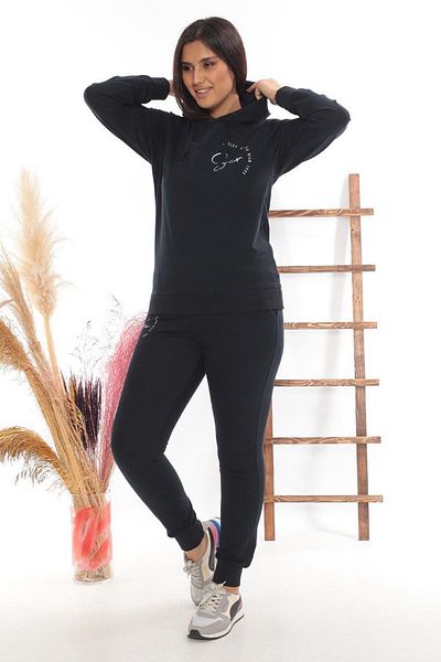 SOCCER Women's Hooded Sports Tracksuit Set 21585