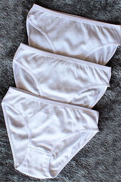 marmara qumasch White Girl's Panties - 3 Pack 100% Cotton