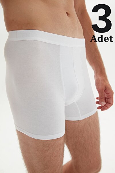 marmara qumasch White Modal Men's Boxers - Pack of 3