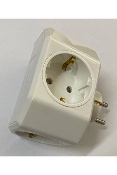 VİKO يونكا بلس أبيض ثلاثي التأريض مع قابس مقبس جوليت