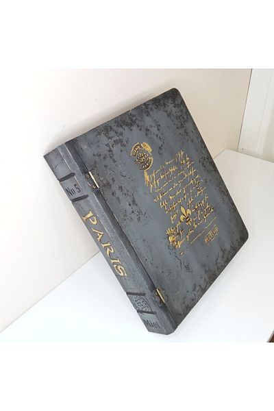 IremTasarimAtolyesi Home Decoration Book Box Large Size Wooden Organizer