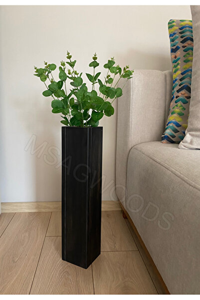 MSAĞWOODS VASĂ DE FLORI DIN LEMN DECOR BOHEMIAN PENTRU CASĂ, BIROU, CADOU, GARDENIA