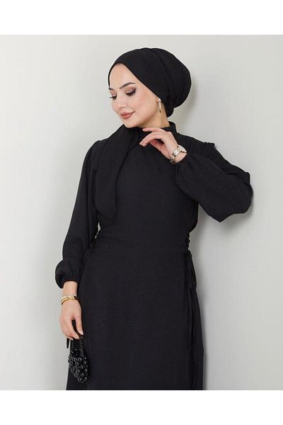 YILMAZBARMAZ rochie de in - cu detalii laterale