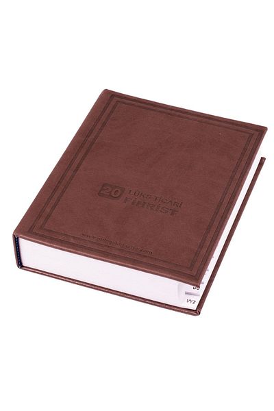 Gülpaş غطاء تجاري من الجلد الصناعي Fihrist مقاس 20x28 175 1753