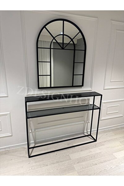 zdesignhome 80x100 Cm Ayna + 120x20x(90 Cm Yükseklik) Dresuar Takım