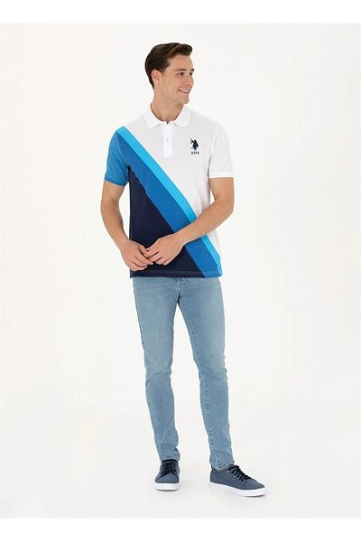 U.S. Polo Assn. Η.Π.Α. Polo Assn. Ανδρικό μπλουζάκι Polo Navy Blue - T-NERGA DMLS