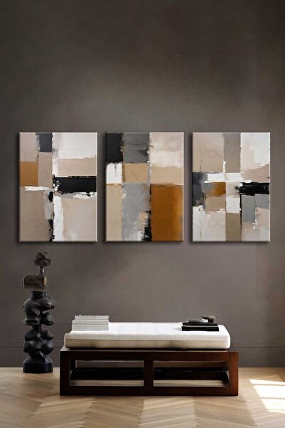 Voovart Kanvas Duvar Tablosu 3'lü Canvas Tablo Seti - VOOV4269