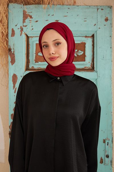 İpekhan Rise Cotton Shawl Şarabi 9500-15