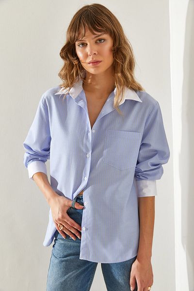 Bianco Lucci Košile Boyfriend – dámská, zadní část Garni detail, 444960251330