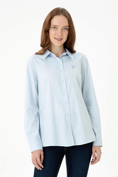U.S. Polo Assn. CRISTA023K Cămașă Slim Fit cu mânecă lungă pentru femei