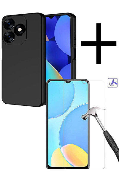 Tecno Spark 10 4G and Spark 10c Compatible Camera Protected Launch Velvet Case and Full Cover Glass