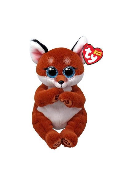 TY Beanie Boos Witt Orange Fox - قبعة صغيرة TY Bellies مقاس 20 سم