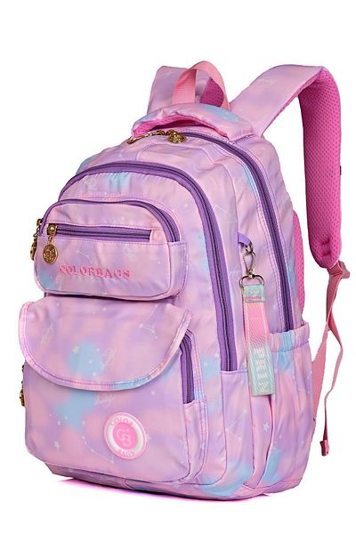 Wander Rucsac ortopedic violet pentru școala primară - cu mai mulți ochi, volum mare și rezistent la transpirație