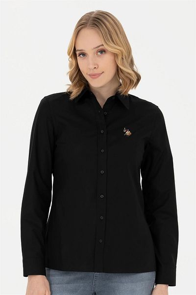 U.S. Polo Assn. CRISTA023K Cămașă de bază pentru femei, cu mânecă lungă, slim fit