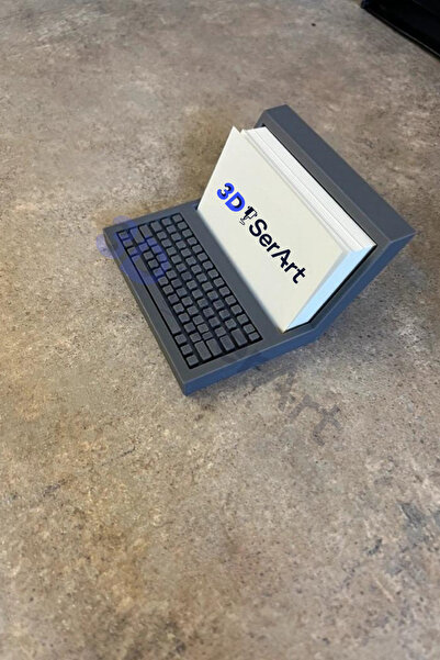 3D SerArt Laptop Bilgisayar Şeklinde Şık Kartvizitlik