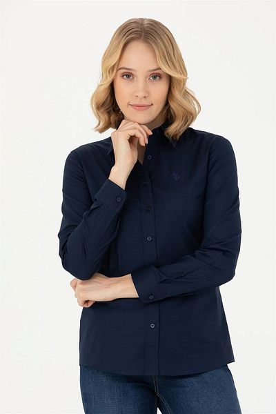U.S. Polo Assn. CRISTA023K Cămașă Slim Fit cu mânecă lungă pentru femei