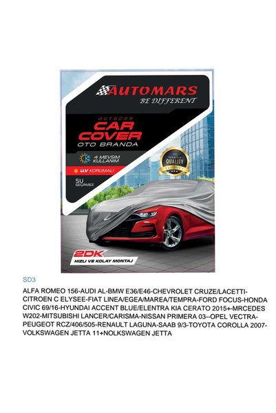 ede Mitsubishi Lancer Sedan UyumluAraç Brandası 1.Kalite Milflonlu Koruyuculu SD3