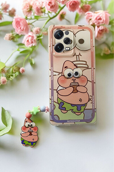 Spoyi Xiaomi Redmi Note 12 Pro 5g Patrick Tasarımlı Charmlı Telefon Kılıfı