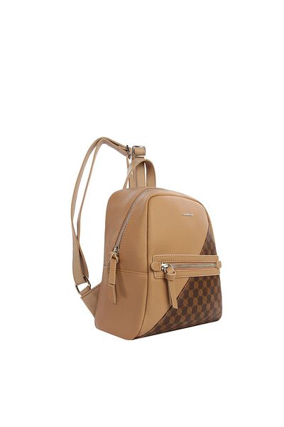 CENGİZ PAKEL Γυναικείο σακίδιο πλάτης Leia Cengiz Pakel - 7502P - Mink/Coffee